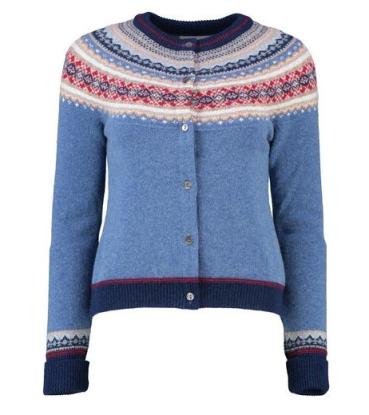 Cardigan Alpine Short Blue Morning von Eribé of Scotland